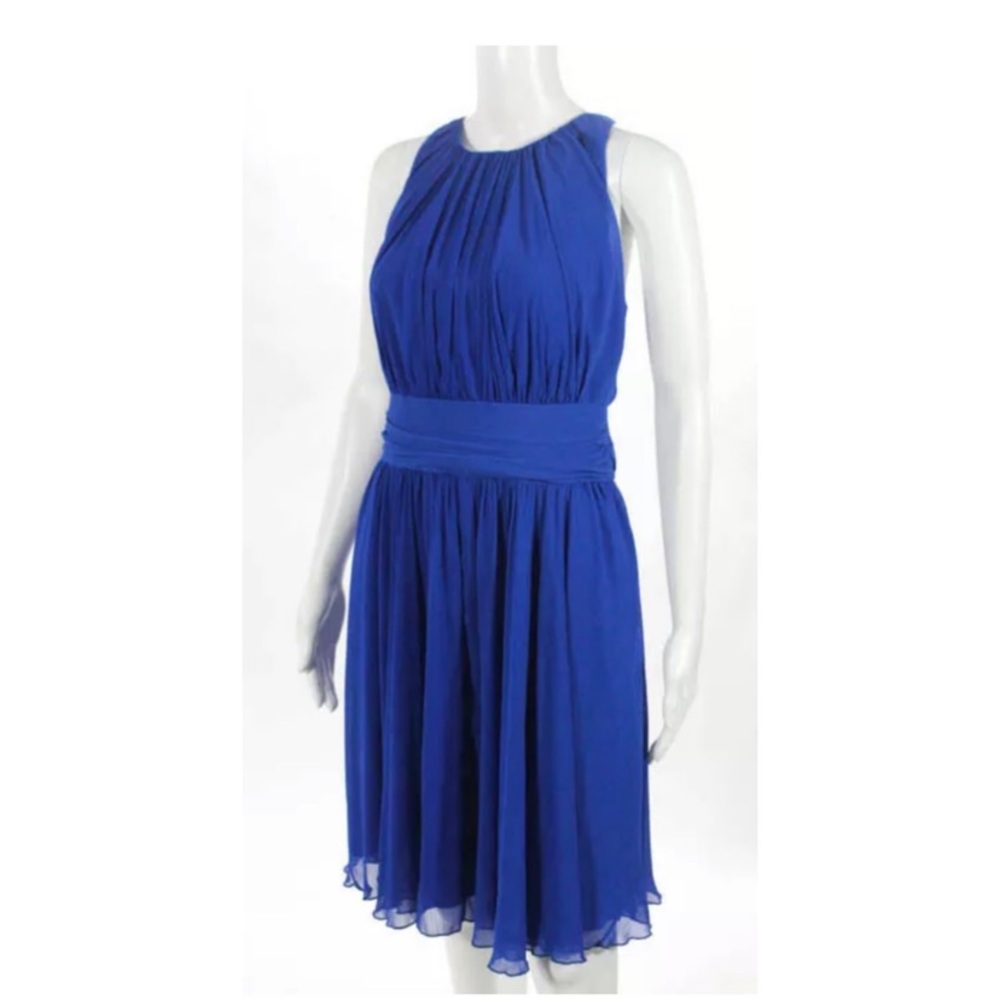 Badgley Mischka Blue Corundum Size 12 $790 dress
